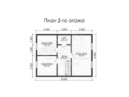 3d проект ДК021 - планировка 2 этажа