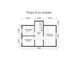 3d проект ДК022 - планировка 2 этажа