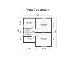 3d проект ДК028 - планировка 2 этажа