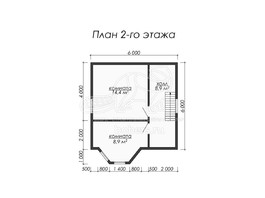 3d проект ДК030 - планировка 2 этажа