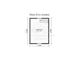 3d проект ДК035 - планировка 2 этажа