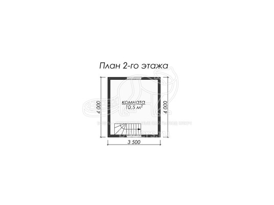 3d проект ДК036 - планировка 2 этажа
