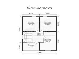 3d проект ДК045 - планировка 2 этажа</div>