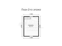 3d проект ДК047 - планировка 2 этажа