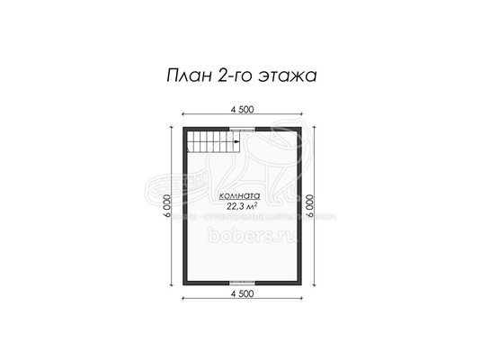 3d проект ДК047 - планировка 2 этажа