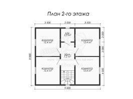 3d проект ДК057 - планировка 2 этажа</div>
