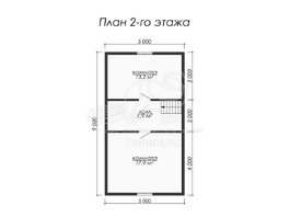 3d проект ДК060 - планировка 2 этажа