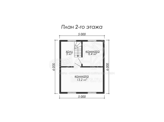3d проект ДК069 - планировка 2 этажа