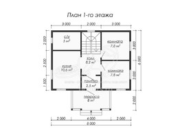 3d проект ДК071 - планировка 1 этажа