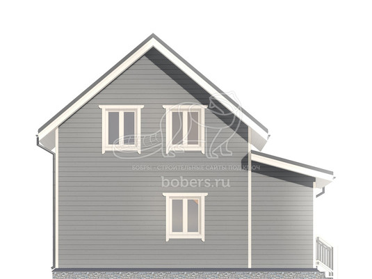 3d проект ДК075 - фасад 3