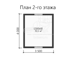3d проект ДК085 - планировка 2 этажа