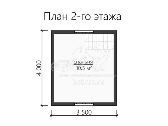 3d проект ДК085 - планировка 2 этажа