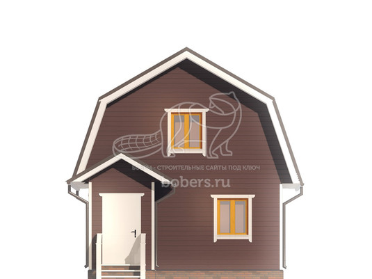 3d проект ДК090 - фасад 1