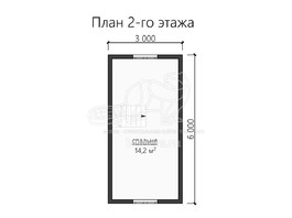 3d проект ДК094 - планировка 2 этажа