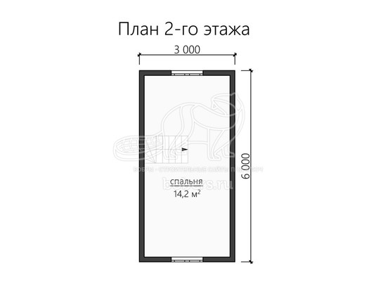 3d проект ДК094 - планировка 2 этажа