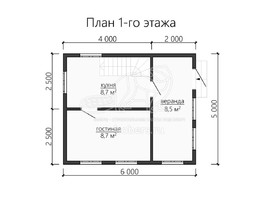 3d проект ДК095 - планировка 1 этажа