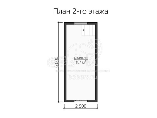 3d проект ДК101 - планировка 2 этажа