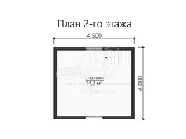 3d проект ДК105 - планировка 2 этажа