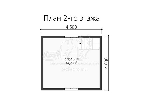 3d проект ДК105 - планировка 2 этажа