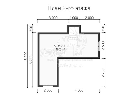 3d проект ДК110 - планировка 2 этажа