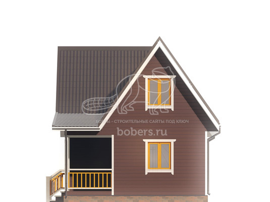 3d проект ДК110 - фасад 3