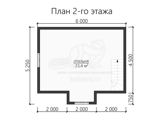 3d проект ДК117 - планировка 2 этажа