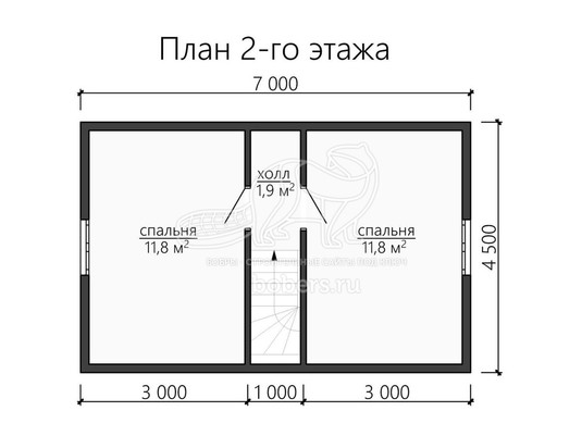 3d проект ДК123 - планировка 2 этажа</div>