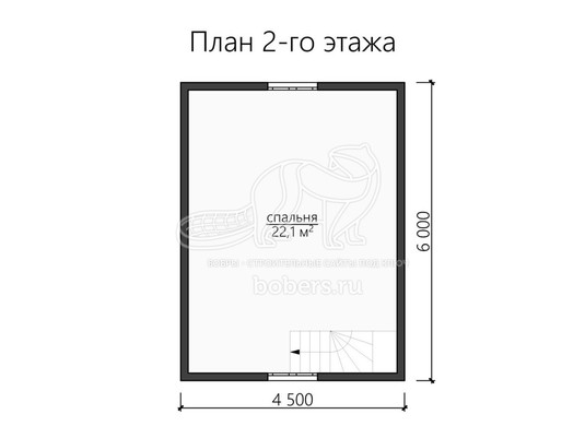 3d проект ДК125 - планировка 2 этажа