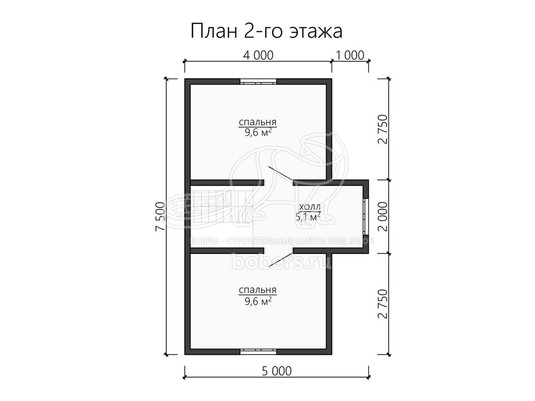 3d проект ДК129 - планировка 2 этажа</div>