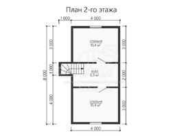 3d проект ДК133 - планировка 2 этажа