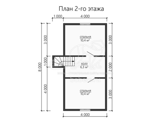 3d проект ДК133 - планировка 2 этажа