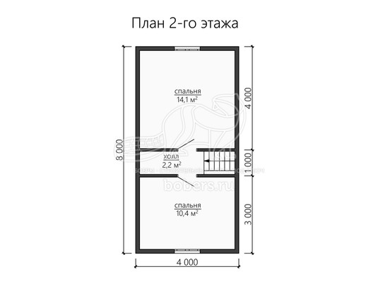3d проект ДК134 - планировка 2 этажа</div>