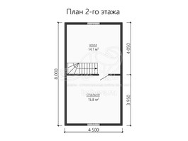 3d проект ДК140 - планировка 2 этажа