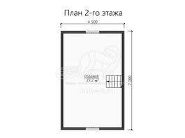 3d проект ДК145 - планировка 2 этажа