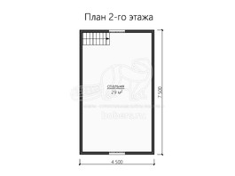 3d проект ДК146 - планировка 2 этажа