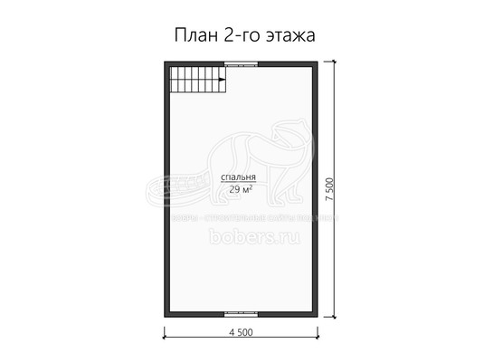 3d проект ДК146 - планировка 2 этажа