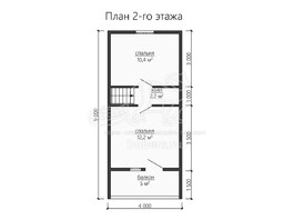 3d проект ДК147 - планировка 2 этажа