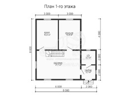 3d проект ДК149 - планировка 1 этажа