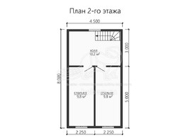3d проект ДК161 - планировка 2 этажа