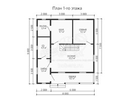 3d проект ДК171 - планировка 1 этажа