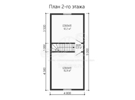 3d проект ДК171 - планировка 2 этажа