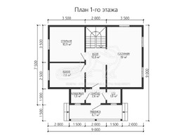 3d проект ДК172 - планировка 1 этажа