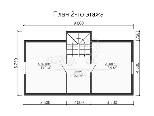 3d проект ДК172 - планировка 2 этажа</div>