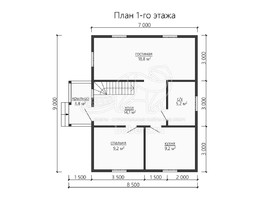 3d проект ДК178 - планировка 1 этажа