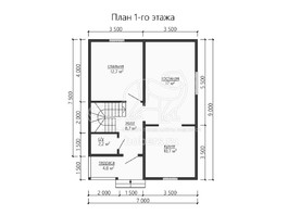 3d проект ДК179 - планировка 1 этажа