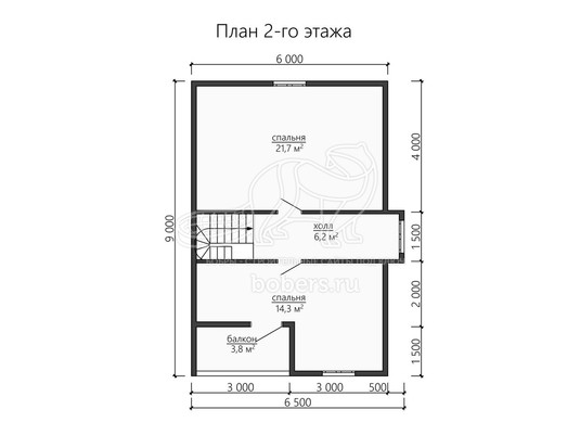 3d проект ДК179 - планировка 2 этажа</div>