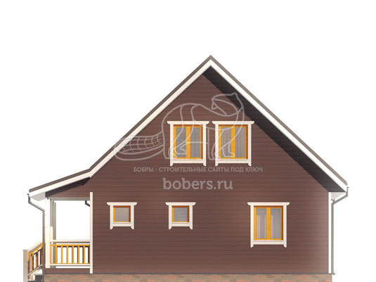 3d проект ДК180 - фасад 1