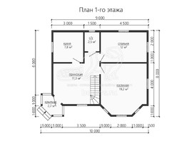 3d проект ДК182 - планировка 1 этажа