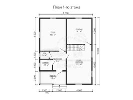 3d проект ДК184 - планировка 1 этажа