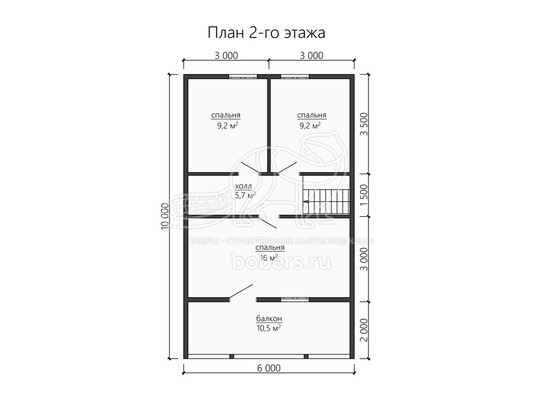 3d проект ДК185 - планировка 2 этажа</div>